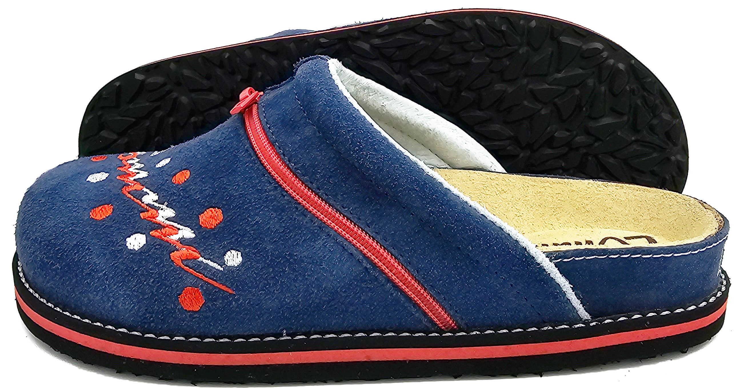 Lightware 3053 - jeans/rdeča/bela