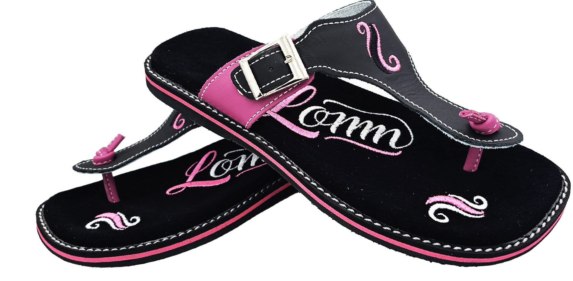 Japonke 4051 - črna/roza