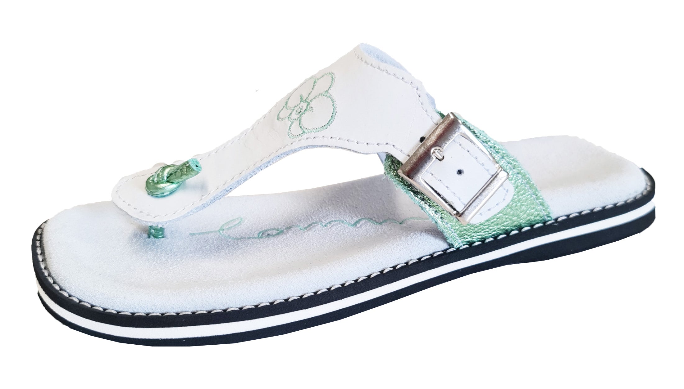 Japonke 4051 - bela/zelena