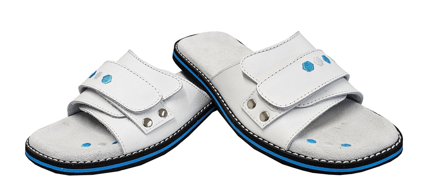 Papuče 4061 - bijelo/plave - 2023 